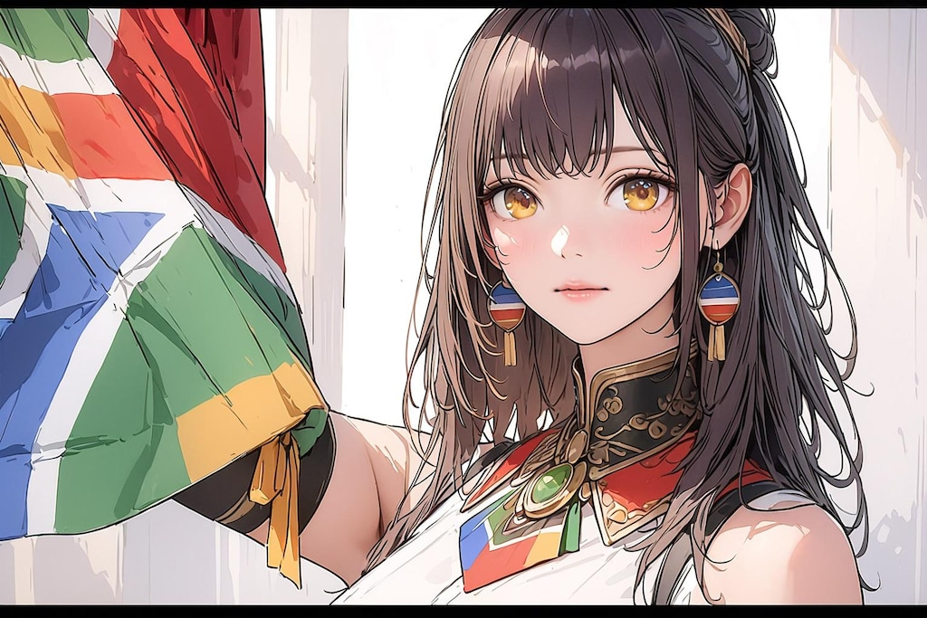 民族衣装ンデベレ(南アフリカ共和国)