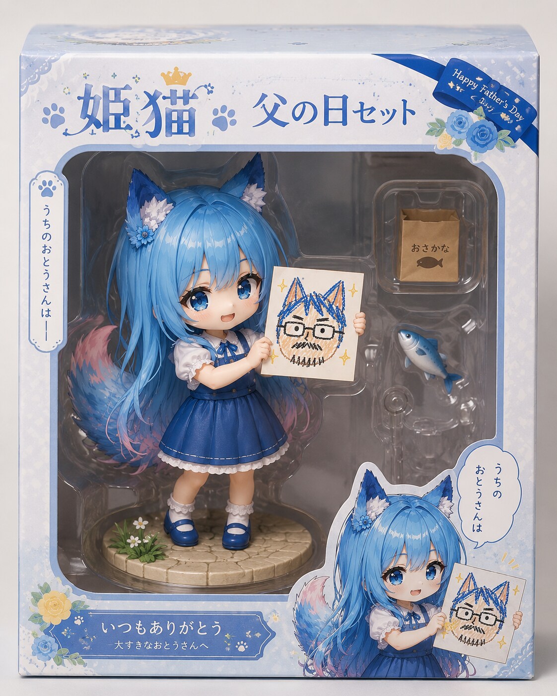 姫猫フィギュア　父の日セット。