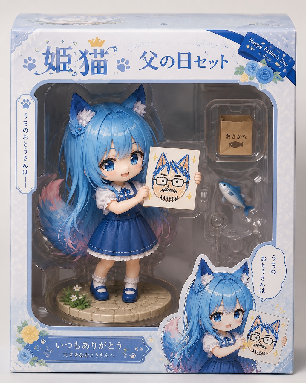 姫猫フィギュア　父の日セット。