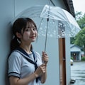 雨の校門で待ち合わせ 5枚目