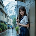 雨の校門で待ち合わせ 8枚目