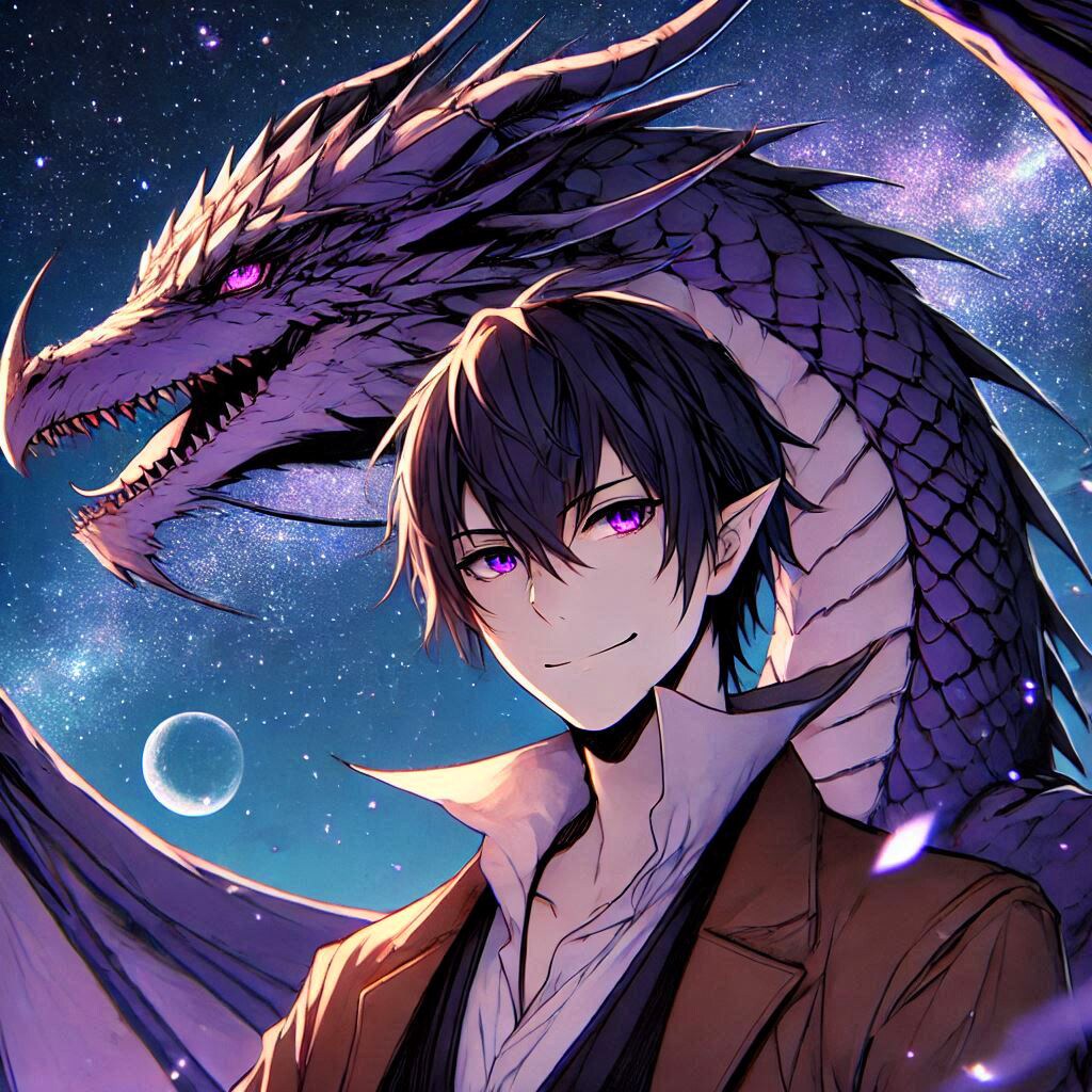 ドラゴンと、黒髪短髪男性★その3(7枚)