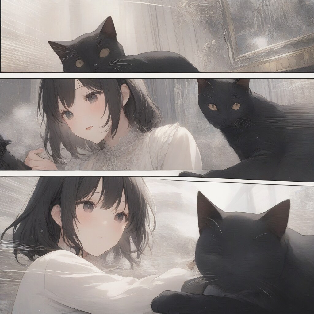 黒猫 | の人気AIイラスト・グラビア