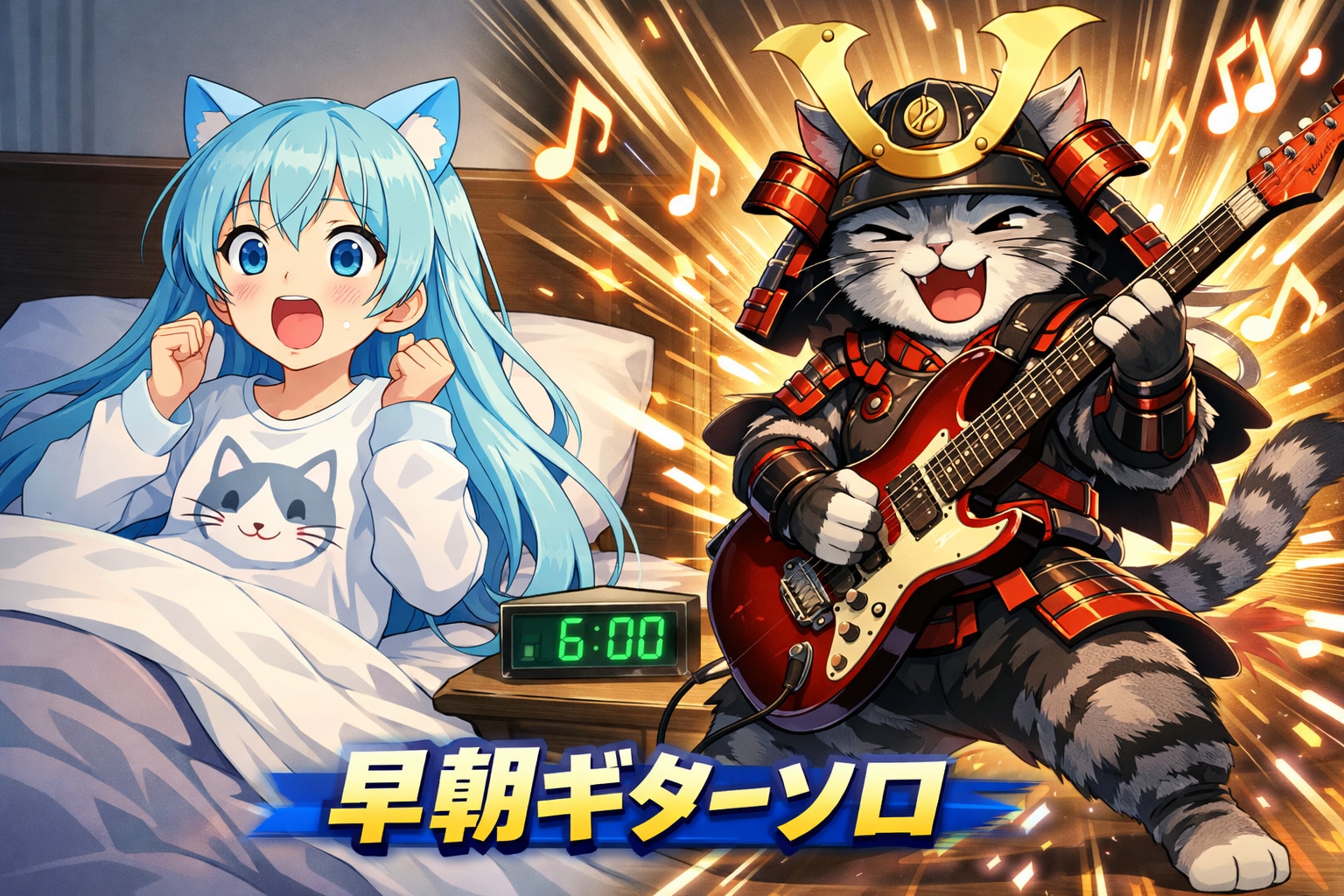 早朝ギターソロ | の人気AIイラスト・グラビア