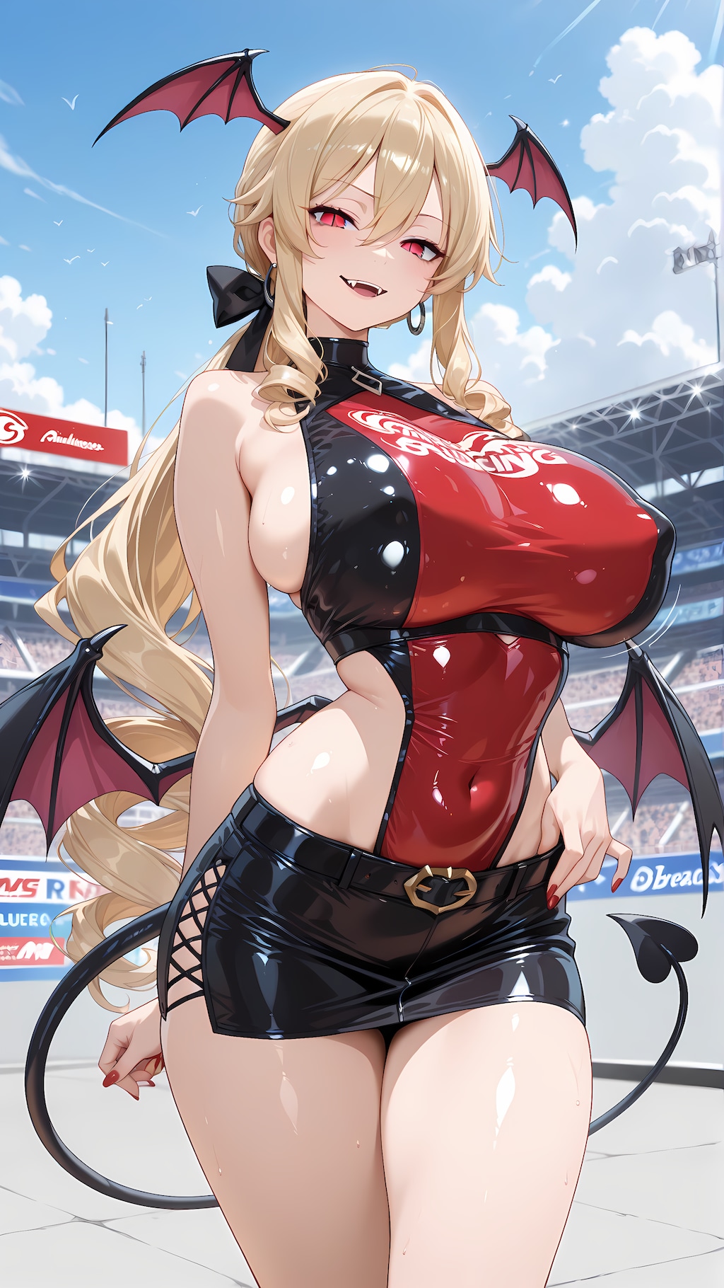 レースクイーンに挑戦するアルアちゃん