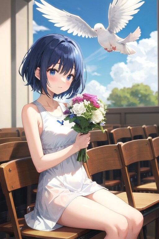 お祝い少女