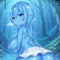 青緑スライムの素股尻コキ 9枚目