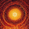 内なる太陽が燃え盛る時、 祈りは声なき歌となり、 熱き血潮は大地を巡る 2枚目