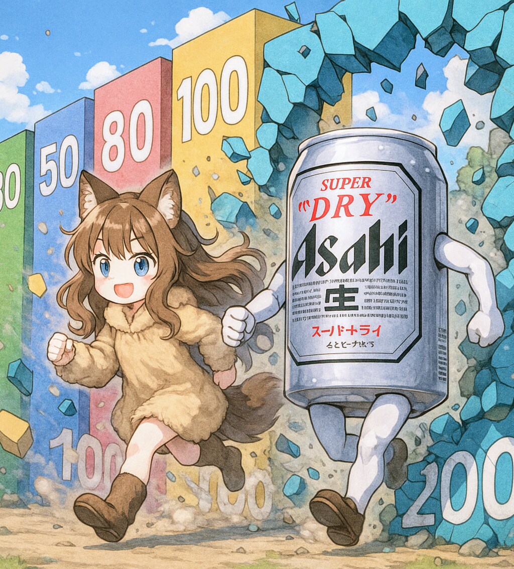 壁をぶち壊して進む小さな女の子