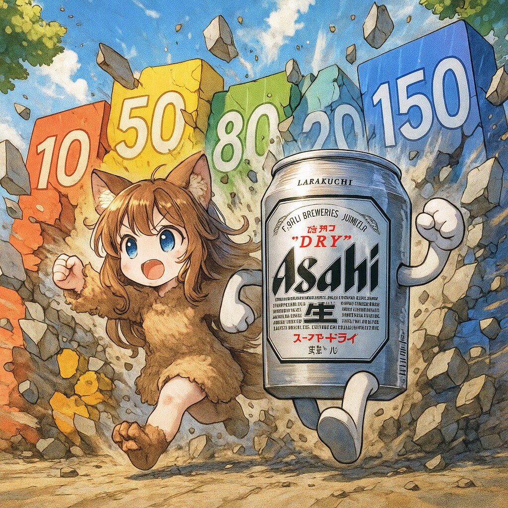 壁をぶち壊して進む小さな女の子