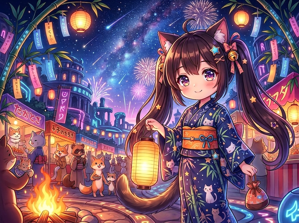 黒ツイにゃん