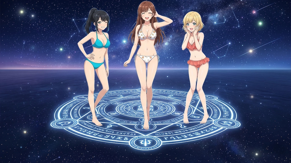 召喚：ビキニの美女達（動画あるよ）