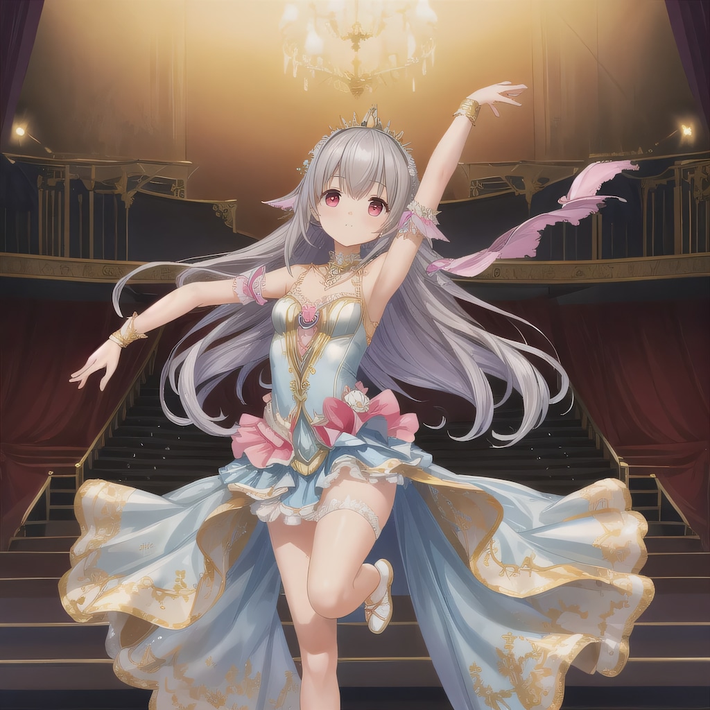 灰髪ロングで演劇の少女４