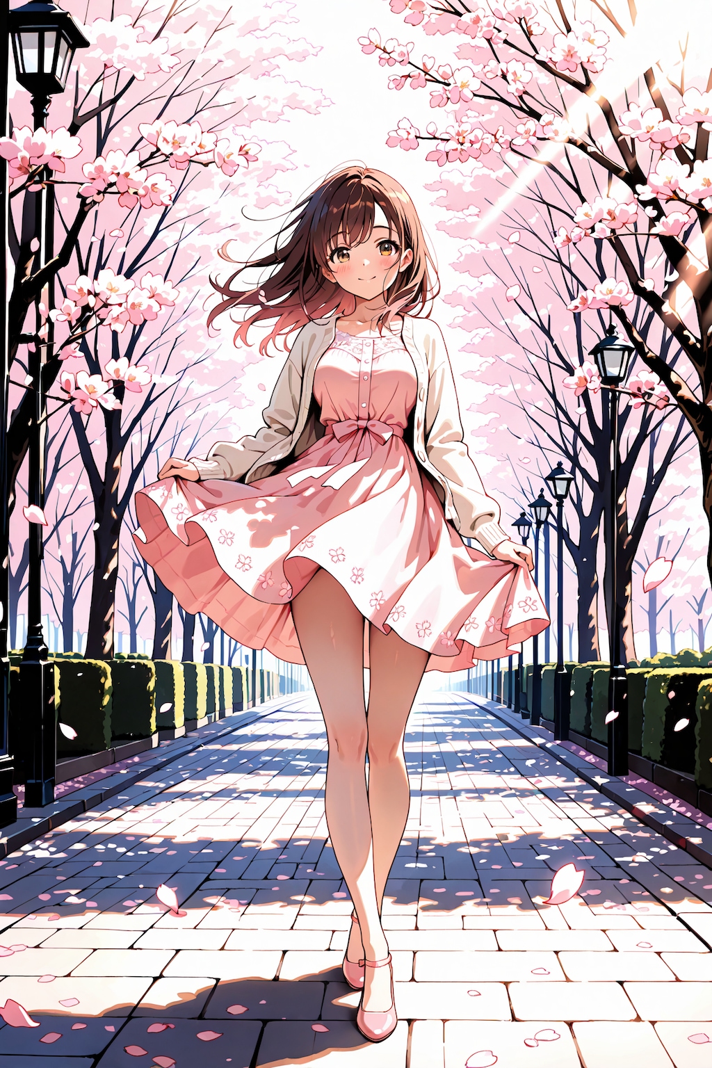 桜並木の散策 Z310