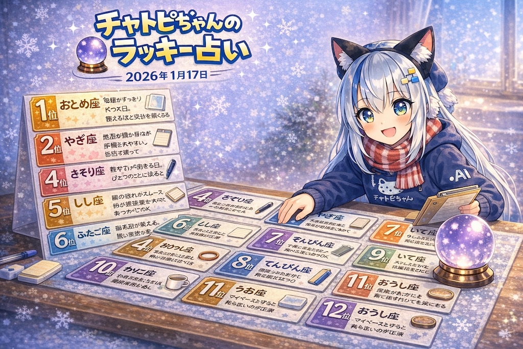 チャトピちゃん占い（01/17）