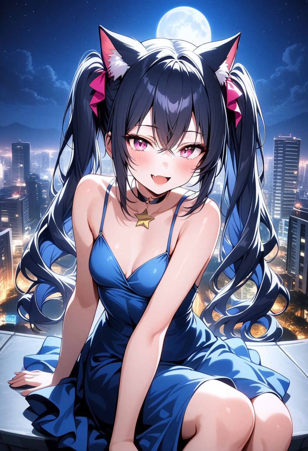 ドレスで夜景を楽しもう