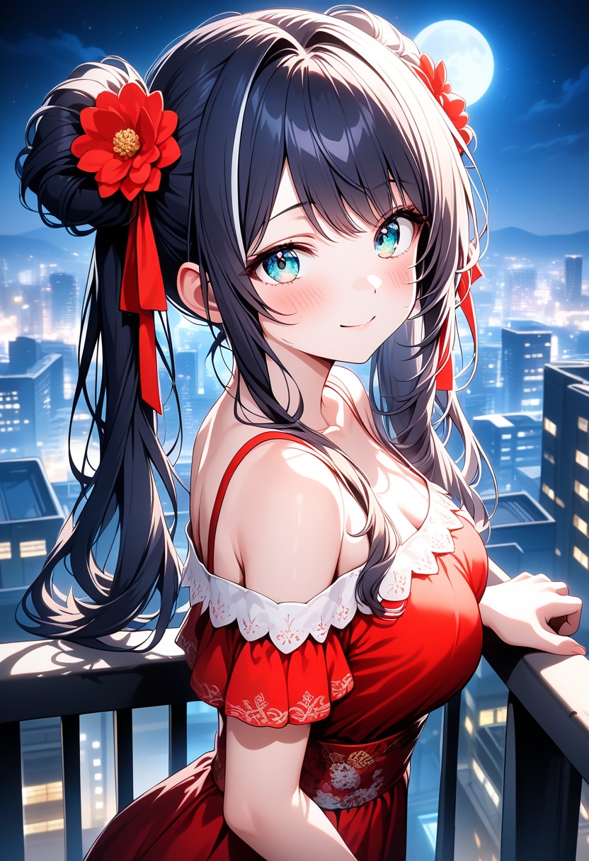 ドレスで夜景を楽しもう