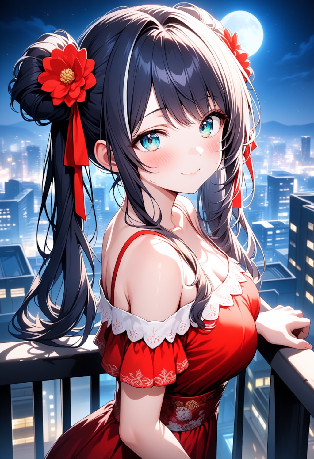 ドレスで夜景を楽しもう