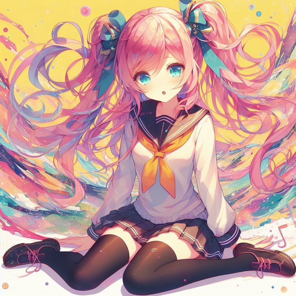 カラフルな女の子