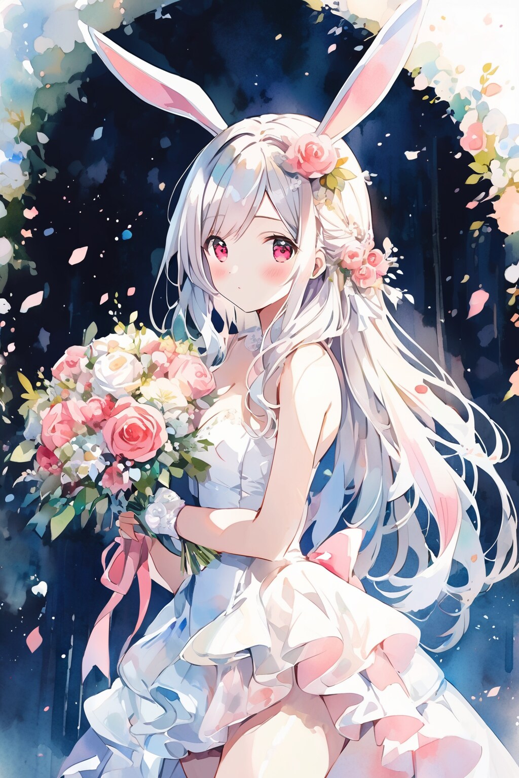 ウサギウェディング | の人気AIイラスト・グラビア
