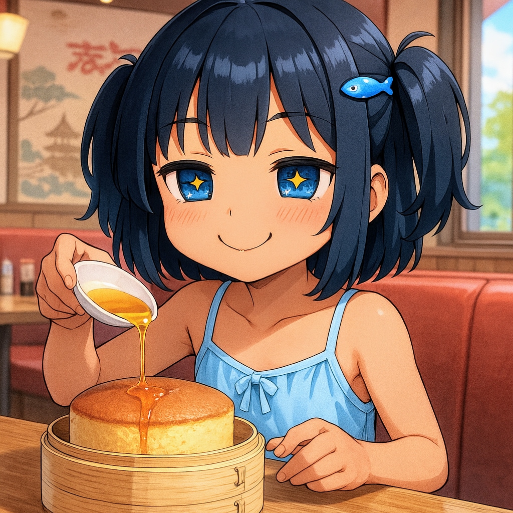 バーミヤンを堪能するこなつちゃん