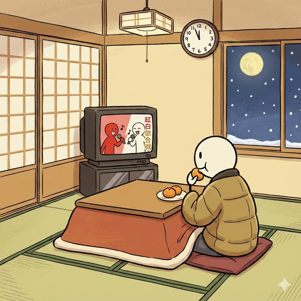 小説『テレビと共に年を越える』【ニャンノ世界】