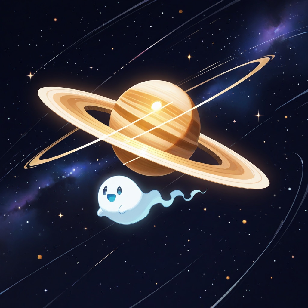 土星とお化けさん