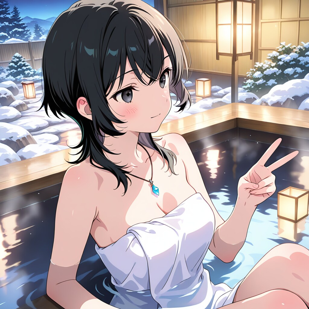 の～んびりと温泉でリラックス