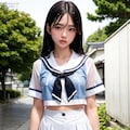 濡れ透けセーラー服に浮気 5枚目