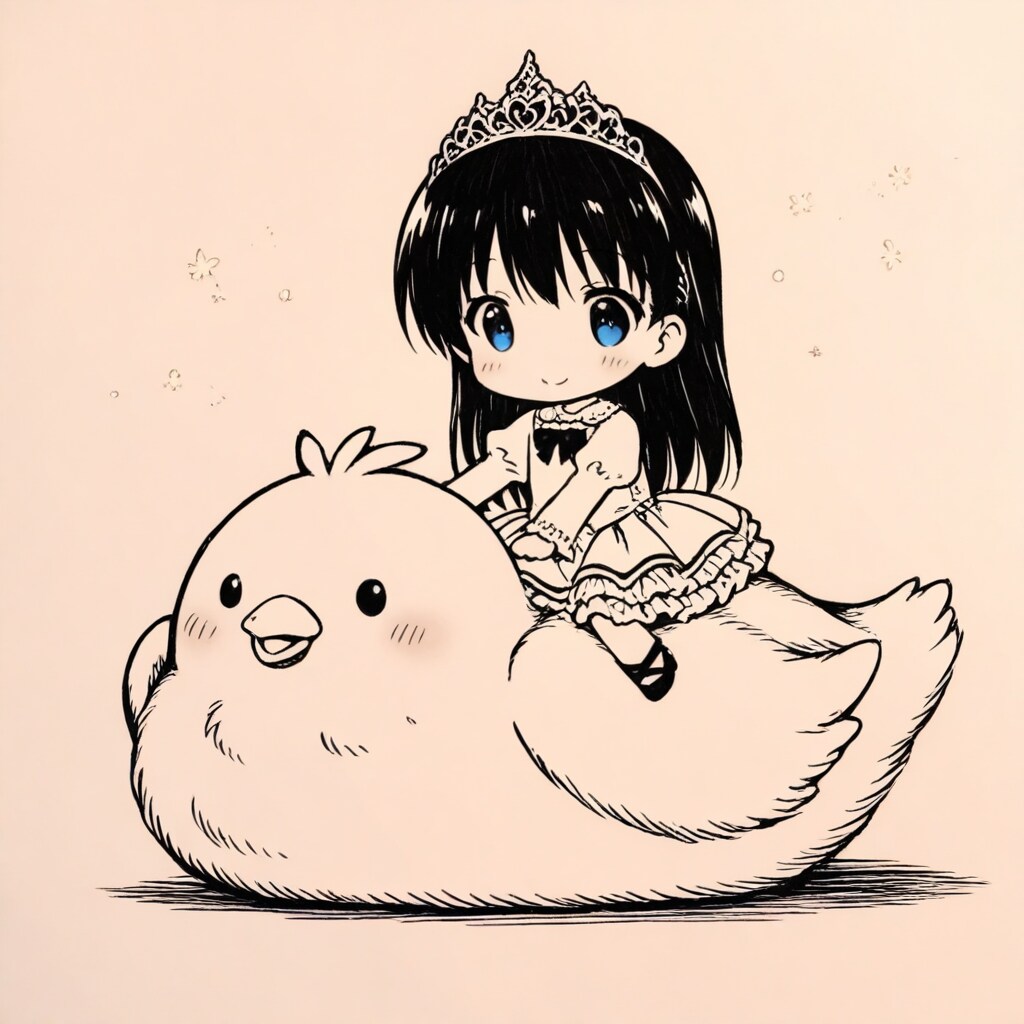 ぴよちゃんに乗って