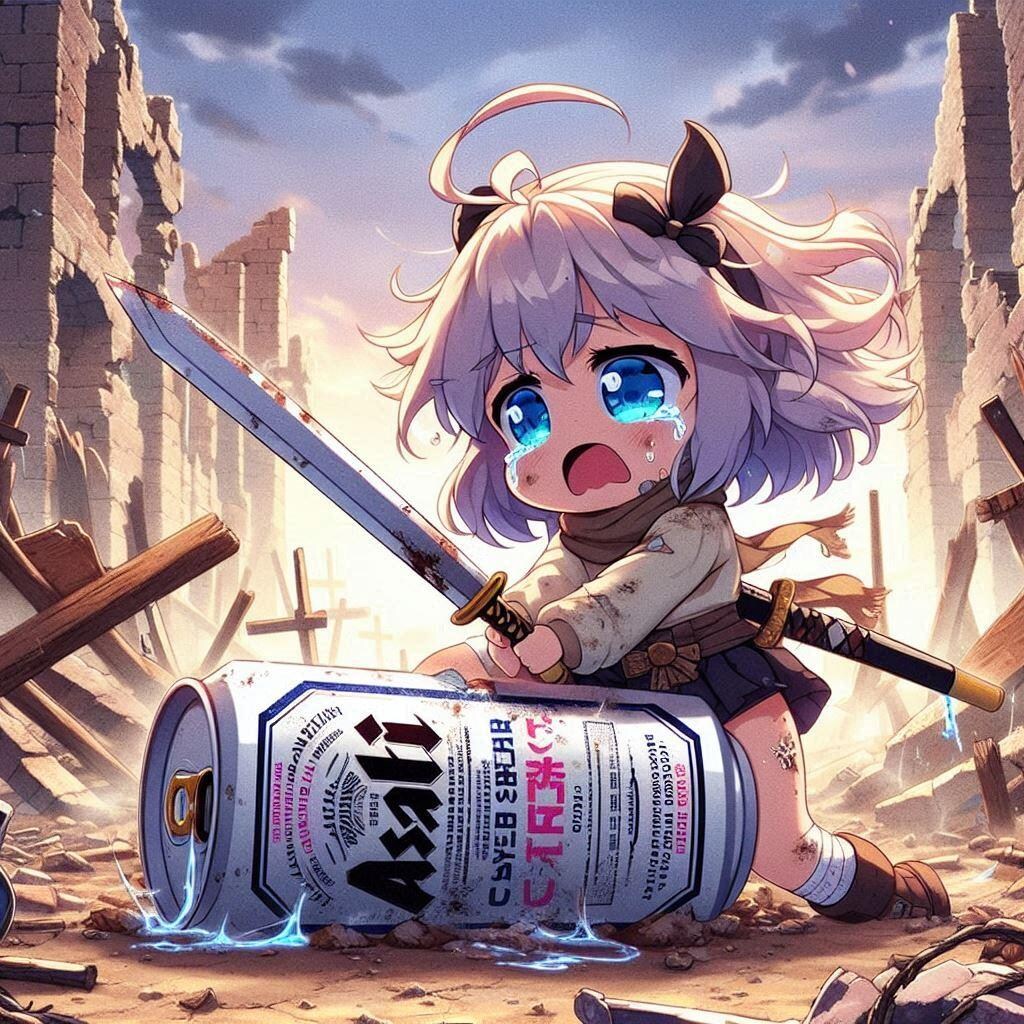 かつての相棒との別れの小さな女の子