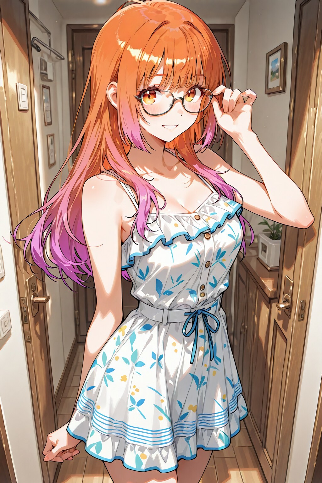 メガネ美少女