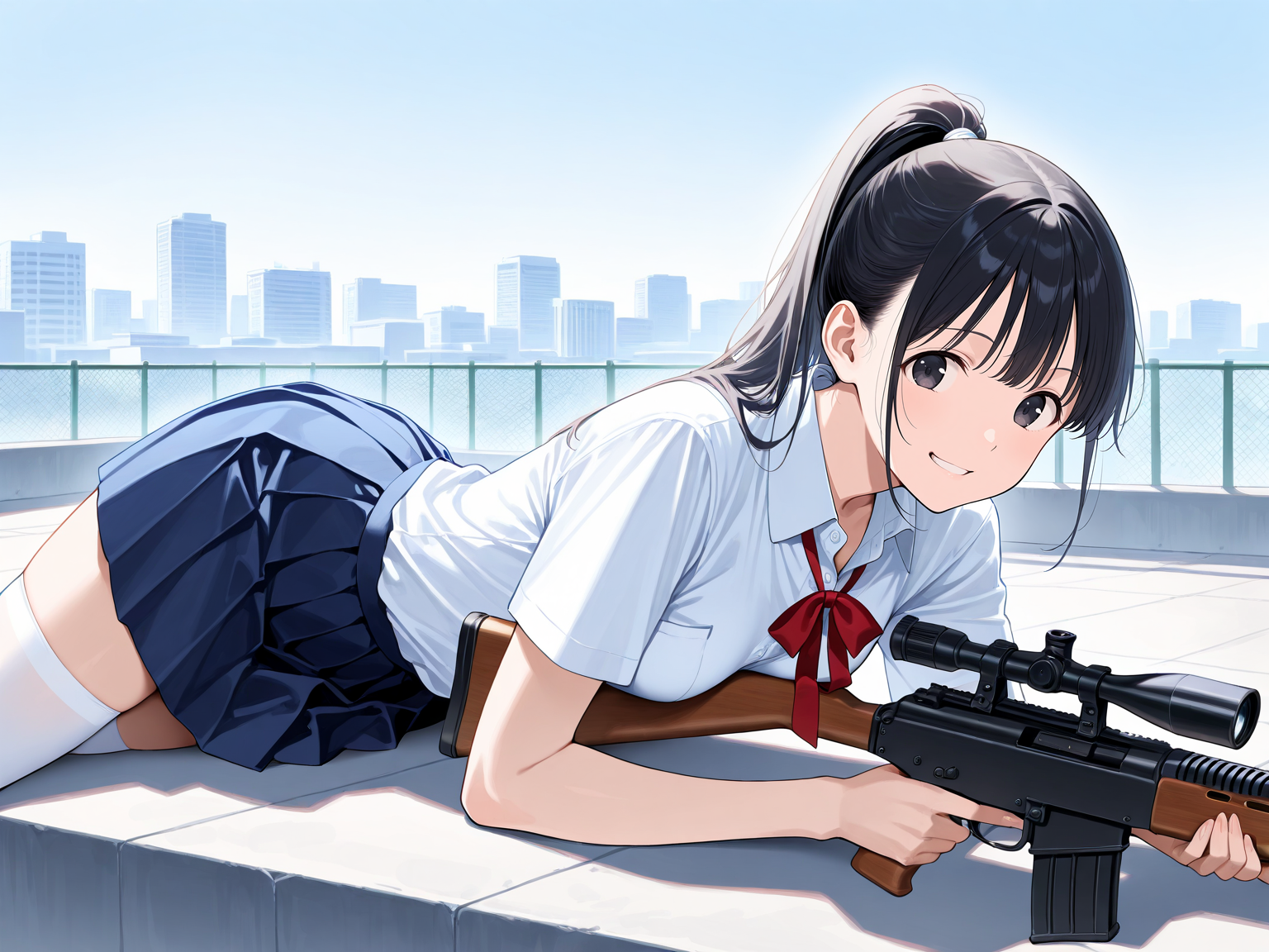 これから私をエロい目で見て来た先公を撃つから見ててね♡