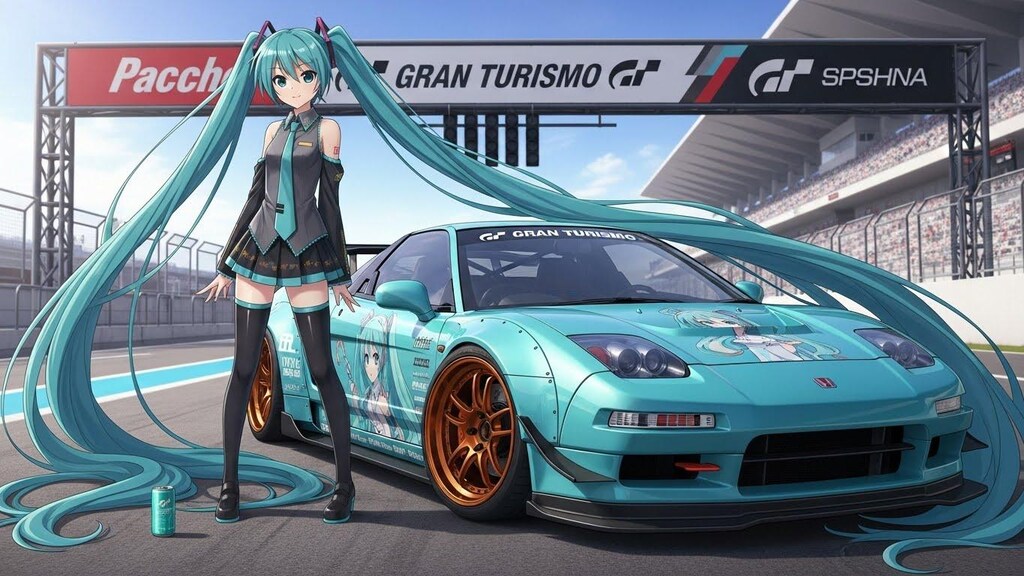 初音ミクとグランツーリスモNSX