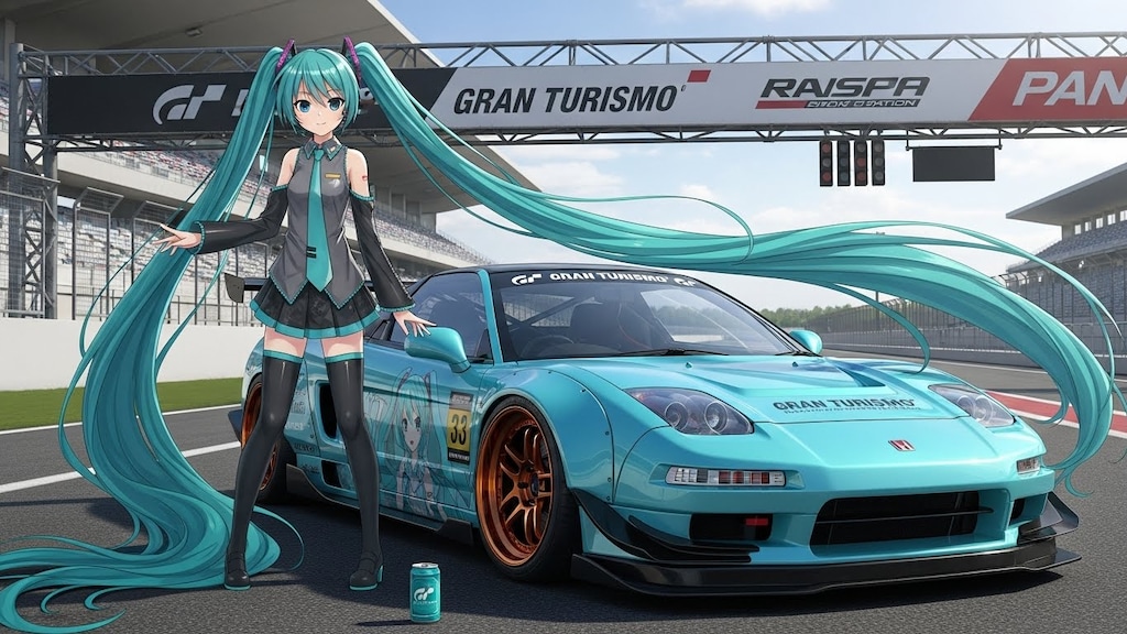 初音ミクとグランツーリスモNSX