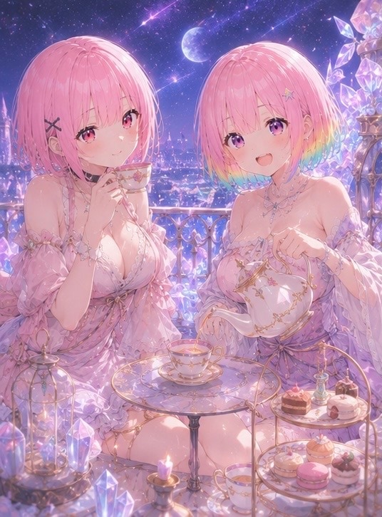 星降る夜のティータイム