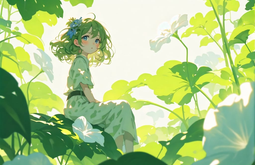 葉っぱ少女