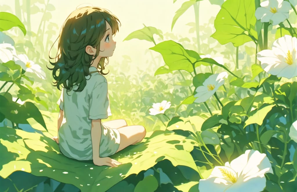 葉っぱ少女