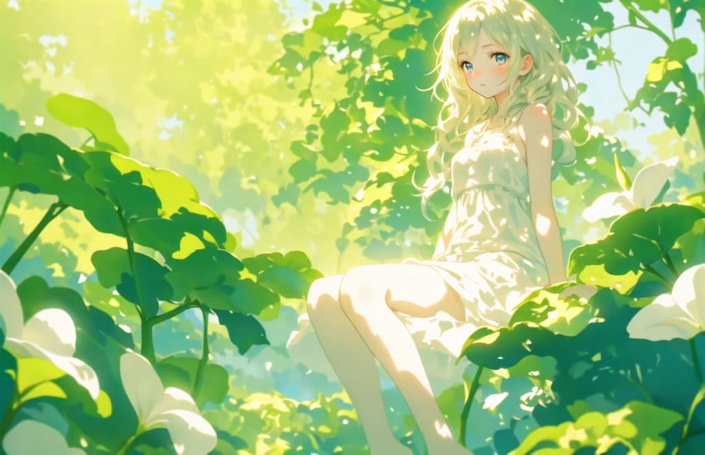 葉っぱ少女