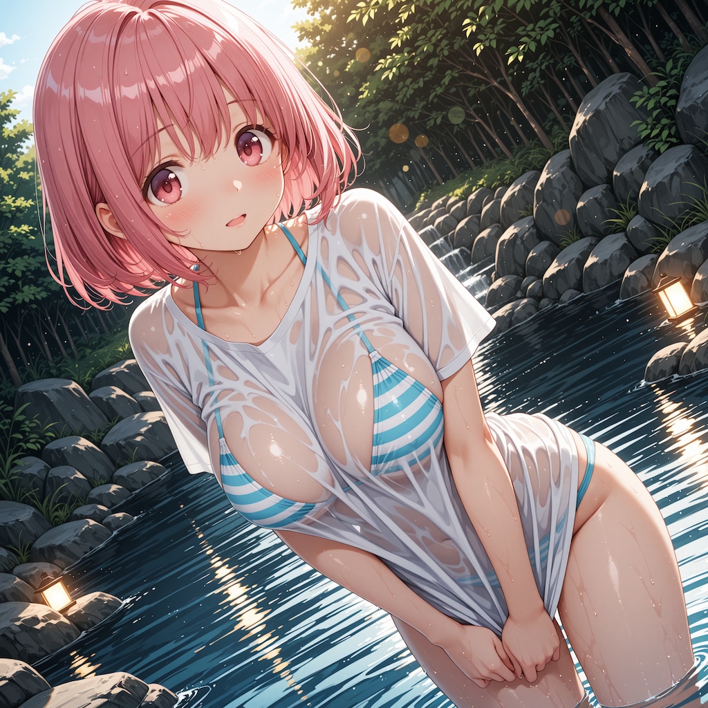 川遊び