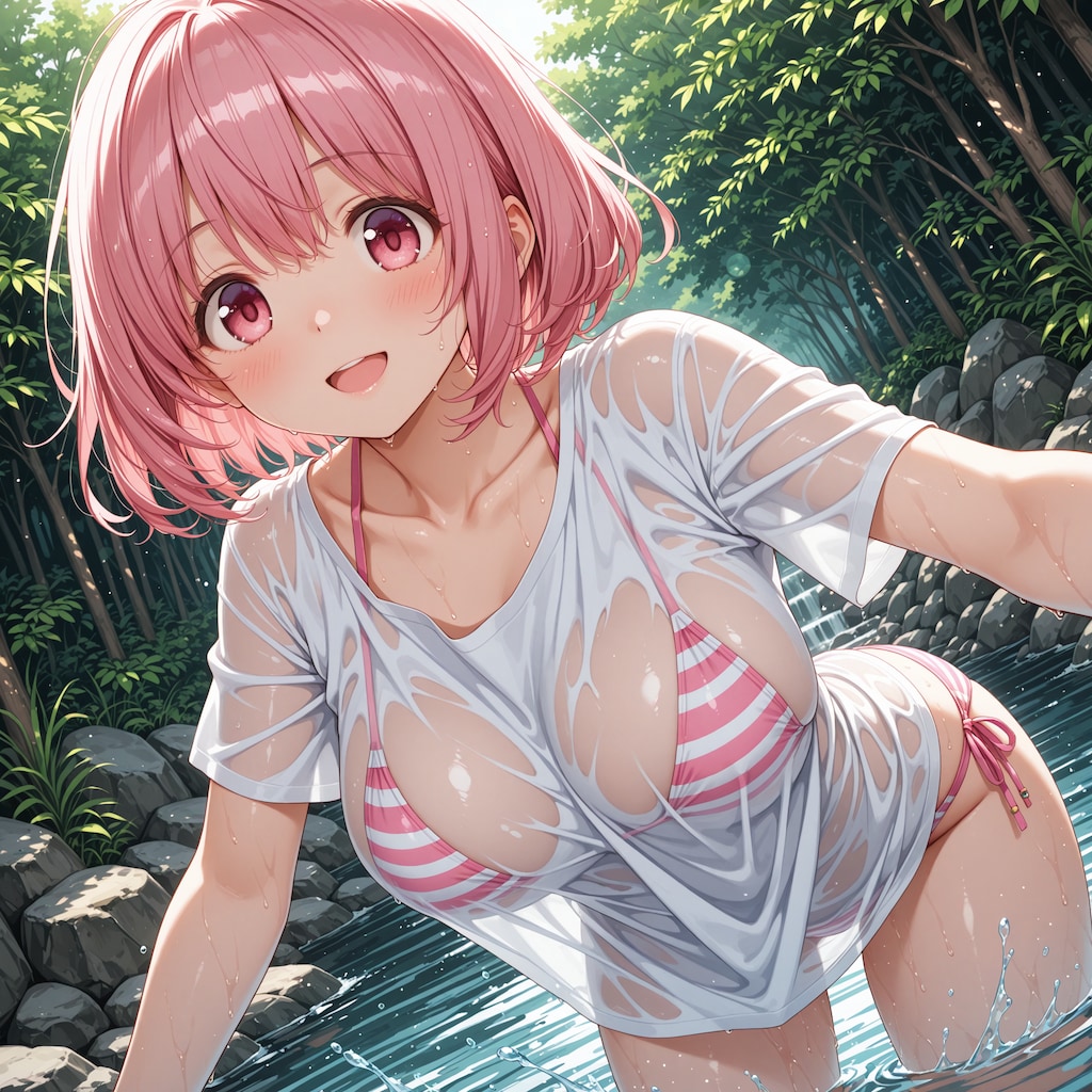 川遊び