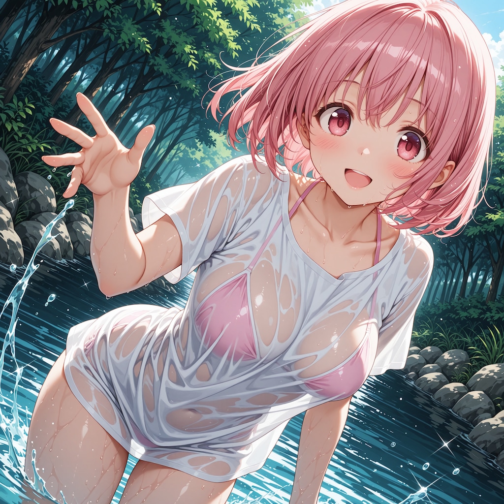 川遊び