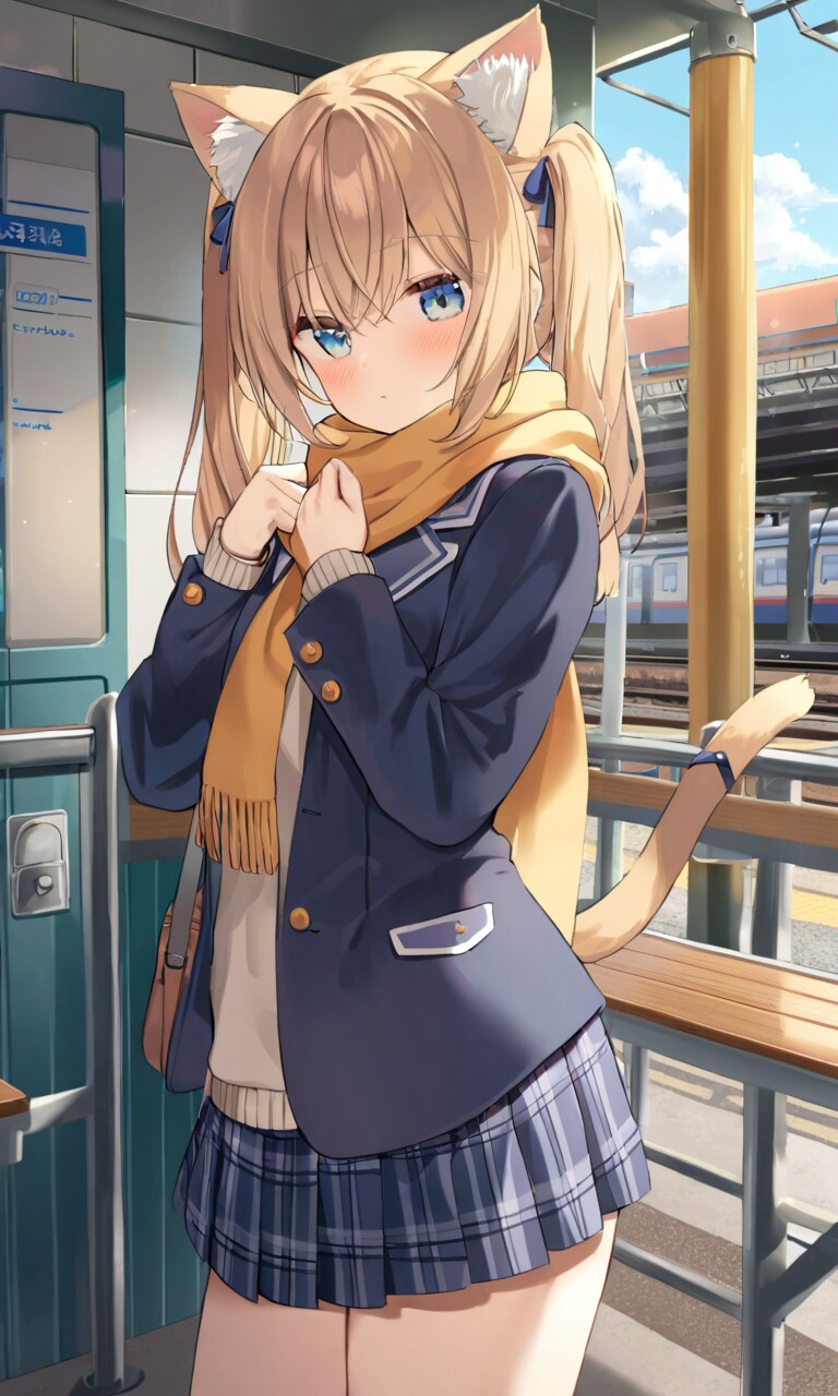 こるり「寒っ寒い」まや「いきなり寒くなったな」 | の人気AIイラスト・グラビア