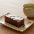 デザートの羊羹と緑茶 2枚目