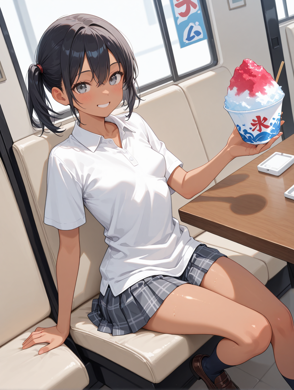 魔法娘１とカキ氷