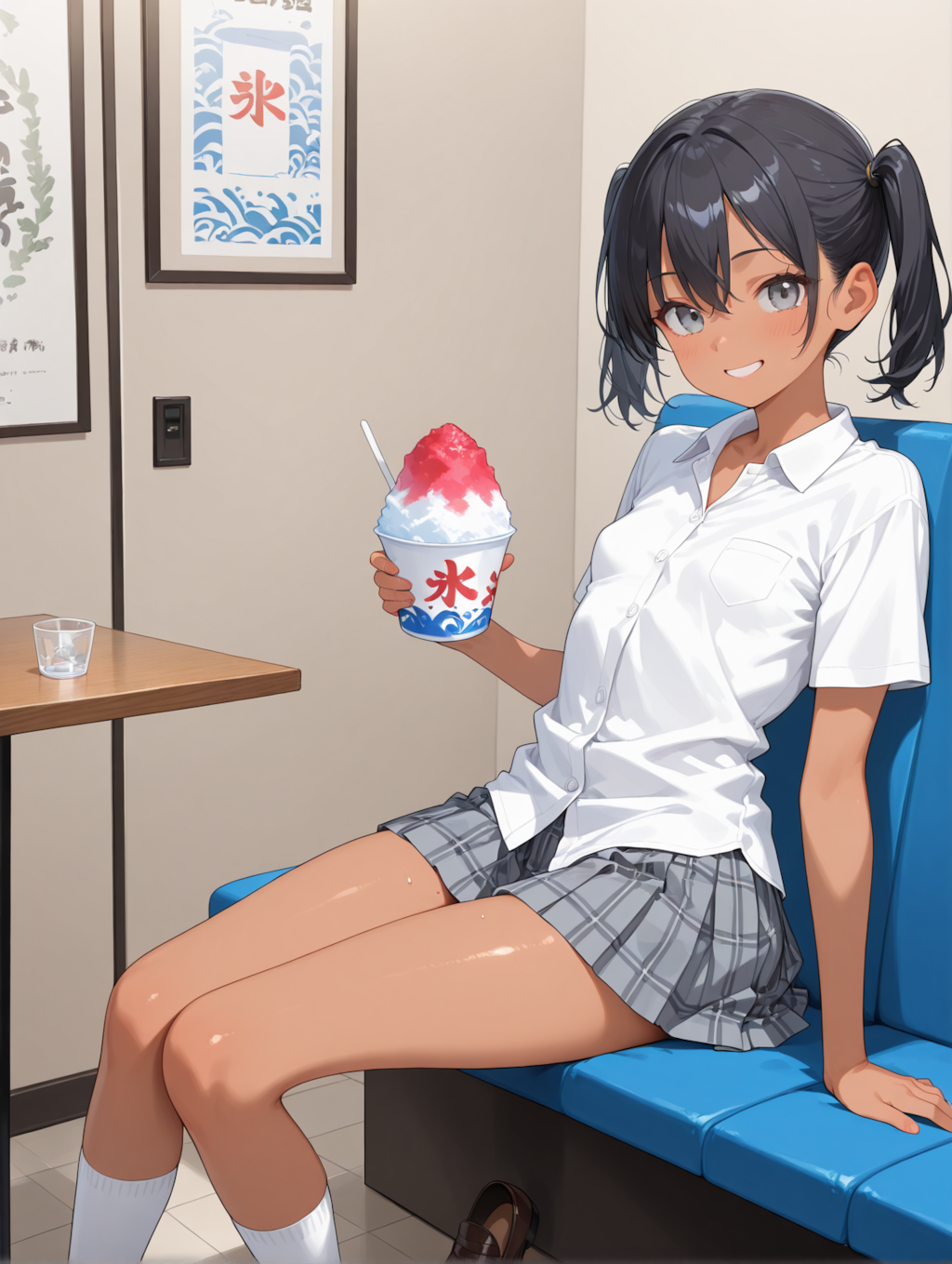 魔法娘１とカキ氷