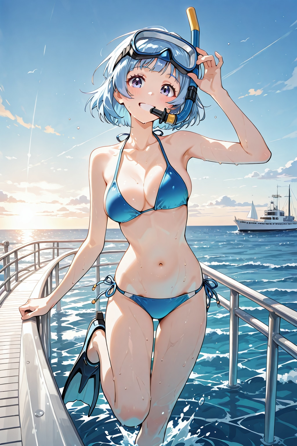海の中は、楽しかった❤