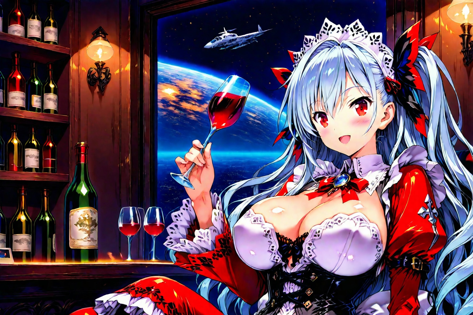 ソムリエ兼メイドさん23歳 | の人気AIイラスト・グラビア