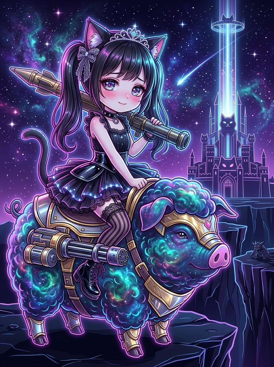 黒ツイにゃん