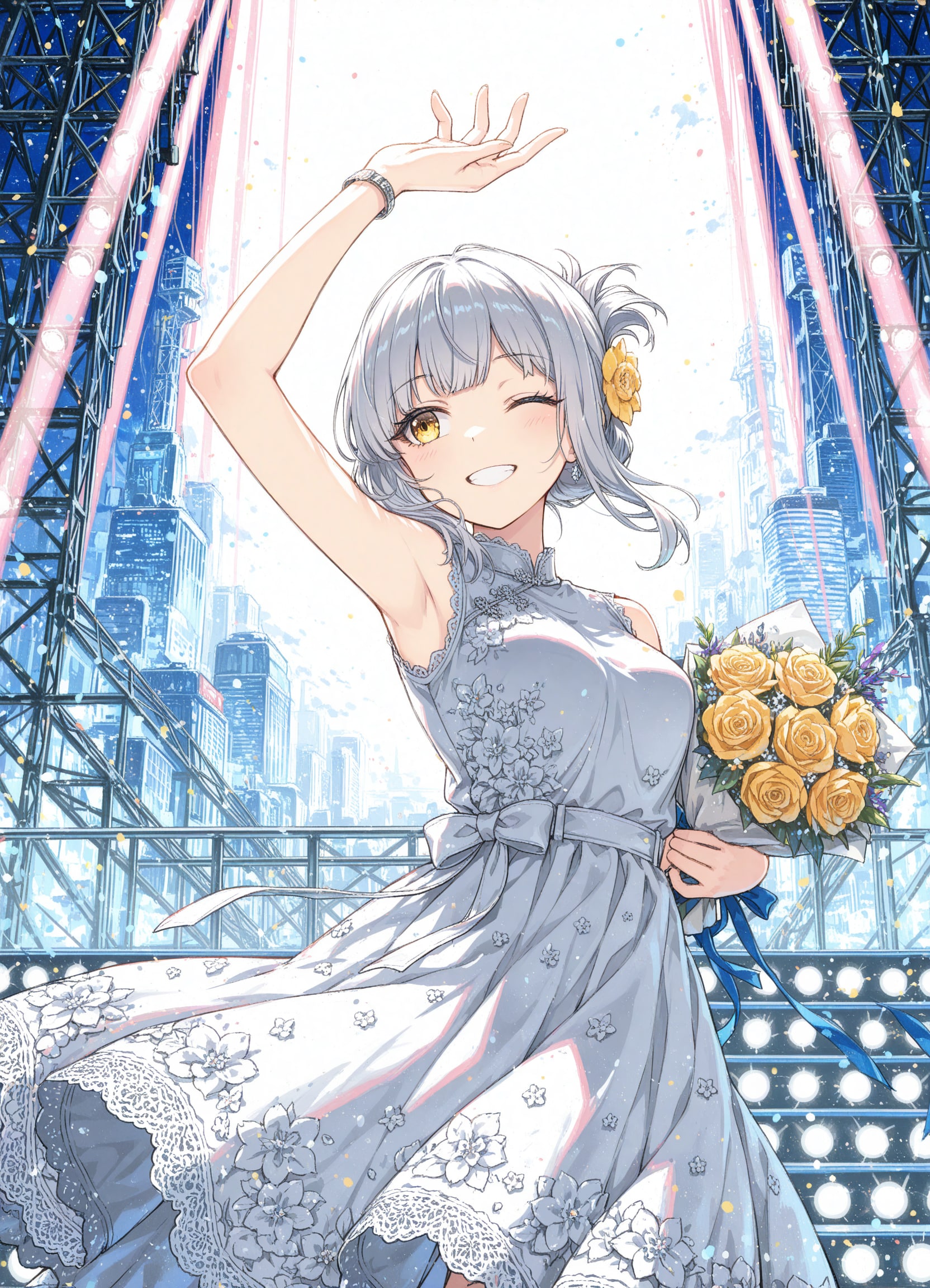 看板娘　flowers